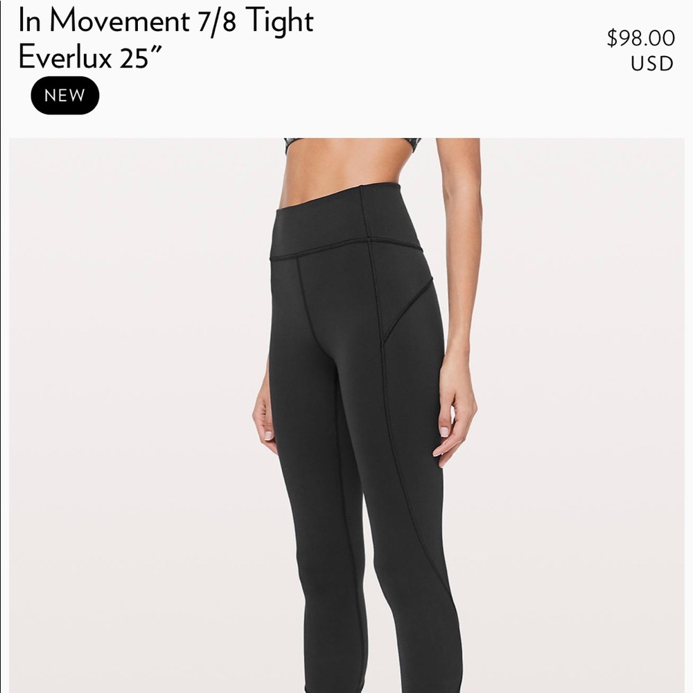 Lululemon In Movement 7/8 Tight